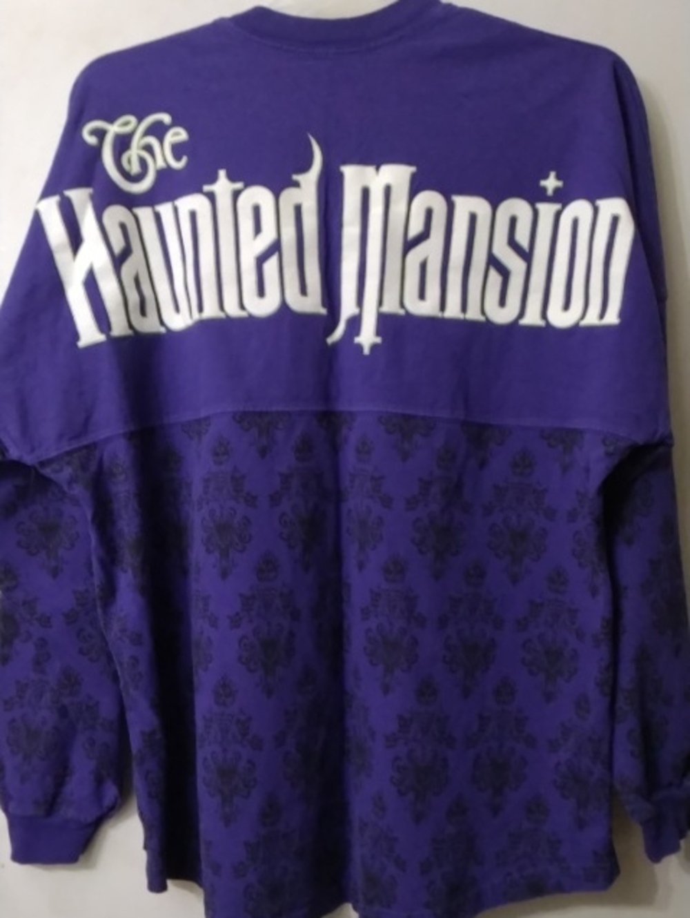 Disney Parks Authentic Orig. Purple Haunted Mansion With Damask Print Men's Sz L
